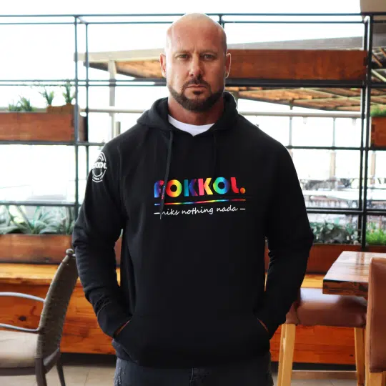 Rainbow Unisex Hoodie - Black