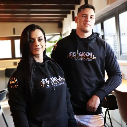 Unisex Peach Sky Hoodie - Black