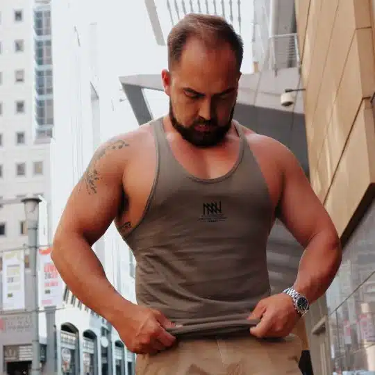 T-Stringer NNN Logo - Olive
