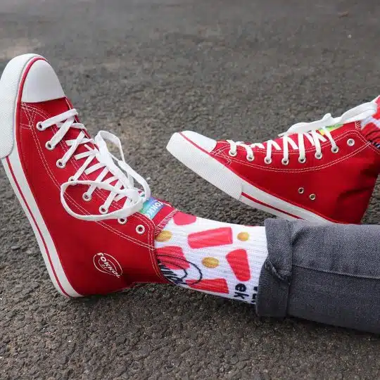 fOKKOL High Top Sneaker - Red