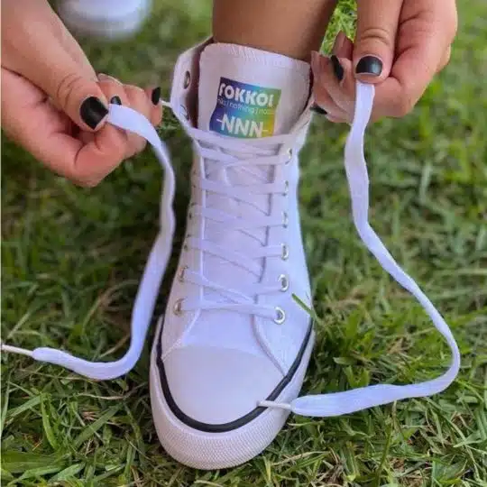 fOKKOL High Top Sneaker - White