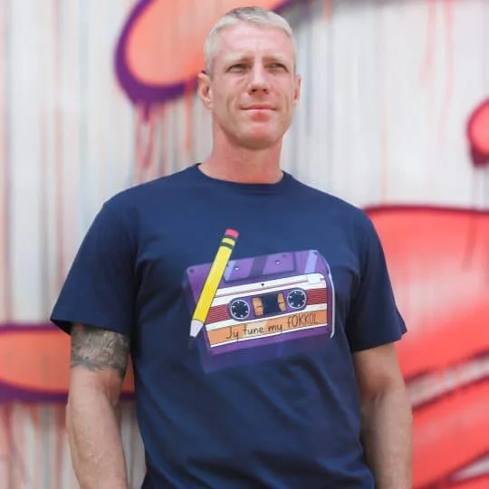 "Jy Tune My fOKKOL" Unisex T-Shirt - Navy