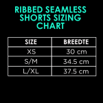 Ribbed Seamless Shorts; Coral Oasis - Image 4