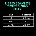 Ribbed Seamless Tights; Lavender Level - Image 4