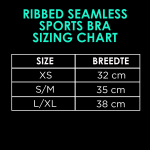 Ribbed Seamless Sports Bra; Burgundy Burn - Image 4