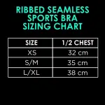 Ribbed Seamless Sports Bra; Burgundy Burn - Image 4