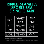 Ribbed Seamless Sports Bra; Charcoal Impact - Image 5
