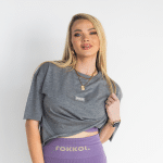 Dames Boxy T; Classic Grys - Image 2