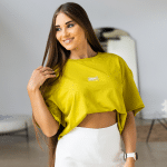 Dames Boxy T; Classic Lime - Image 3