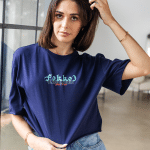 Dames Boxy T; UNBND Club Navy - Image 3