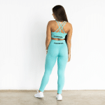 Ribbed Seamless Tights; Coral Oasis - Image 2