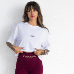 Dames Boxy T; Classic Wit - Image 3