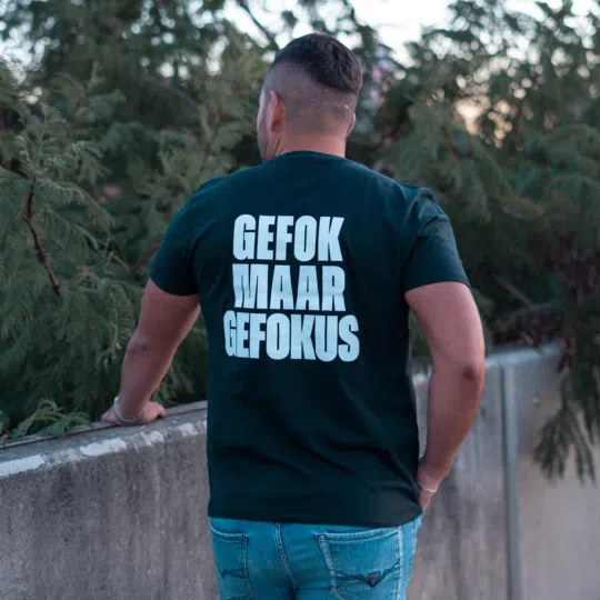 "GEFOK MAAR GEFOKUS" Unisex T-Shirt - Black