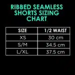 Ribbed Seamless Shorts; Crisp Moss - Image 3