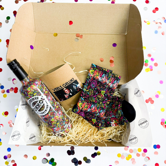 "TREK JOU SOKKIES OP" BRANDEWYN VERJAARSDAG BOKS